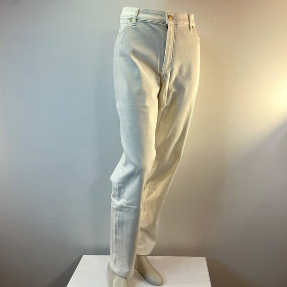 Talbots Women's White Flawless Slim Ankle Jeans - Size 14 Long - NWT $95 - Picture 2 of 8